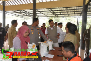 Kapolres Bondowoso bersama Forkopimda monitoring dan evaluasi Penyaluran Bantuan