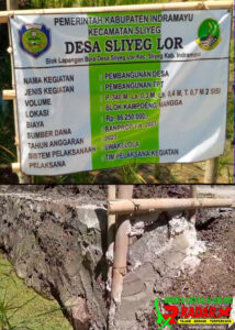 Kuwus Desa Sliyeg Lor Bungkam, Pelaksanaan TPT Diduga Mar-Up