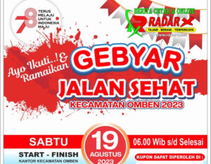 Bersama Masyarakat, Kecamatan Omben Meriahkan Dirgahayu 78
