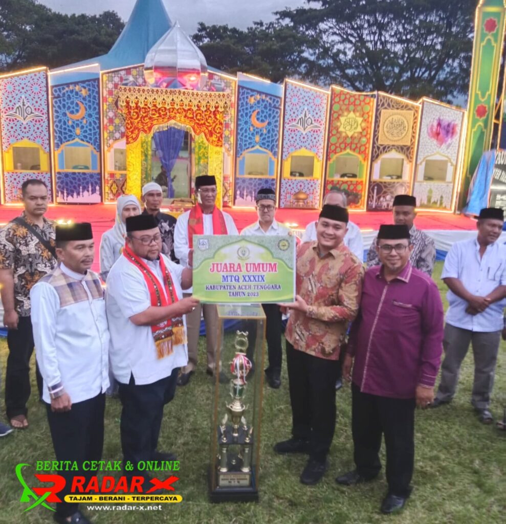 Plt Sekda Tutup MTQ ke-39 Aceh Tenggara, Kecamatan Semadam Juara Umum