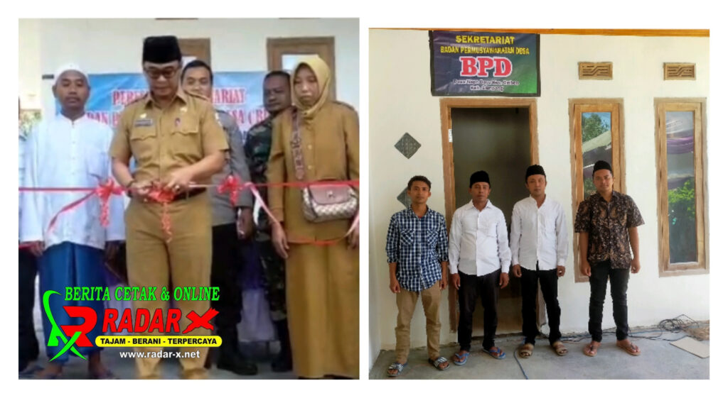 Kepala DPMD Sampang, Resmikan Sekretariat BPD Desa Napo Daya