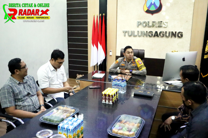Kapolres Menerima Kunjungan Silaturahmi Ketua Bawaslu Tulungagung