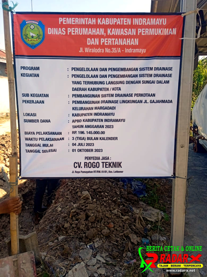 Pembangunan Saluran Drainase Mendapat Antusias Warga Kelurahan Margadadi