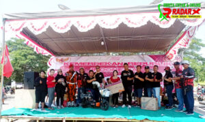 Jalan Santai Meriahkan HUT RI Ke 78 PAC Taman Dan Warga