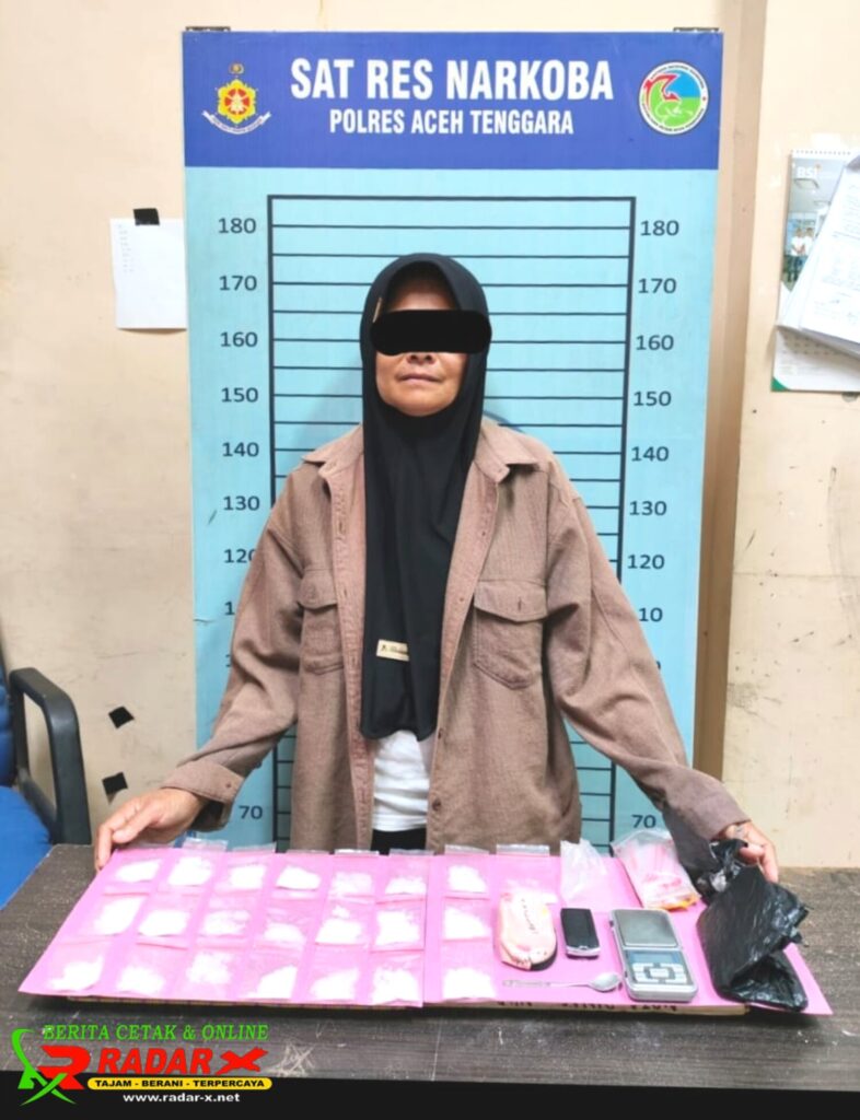 Polres Aceh Tenggara Berhasil Amankan Wanita Pengedar Sabu