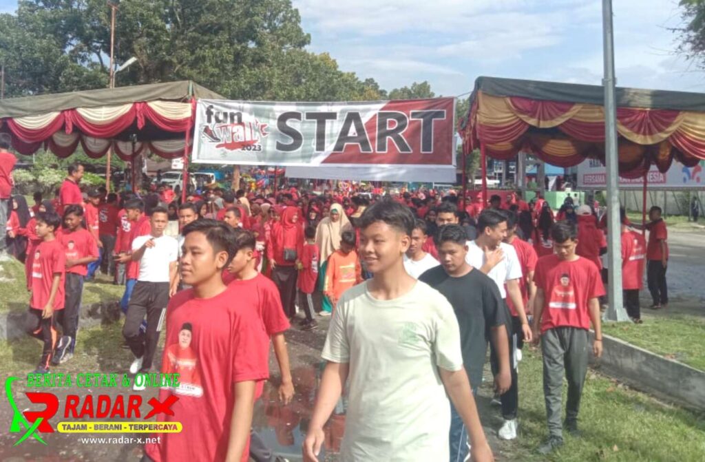 Ribuan Pelajar di Aceh Tenggara Meriahkan Fun Walk 2023