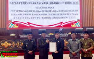 DPRD Mura dan Pemkab Gelar Rapat Paripurna Persetujuan Bersama Raperda Tentang APBD Perubahan 2023