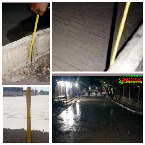 Pelaksanaan Proyek Jalan Beton Desa Sumurbandung Haurgeulis Diduga Tak Sesuai SOP