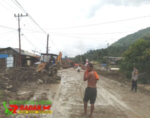 BPJN Bersihkan Jalan Nasional Pasca Banjir Bandang Aceh Tenggara