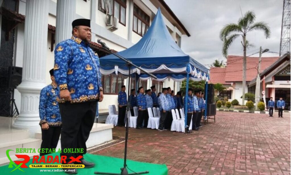 Plt Sekda Agara Pimpin Upacara Peringati HUT Korpri Ke-52