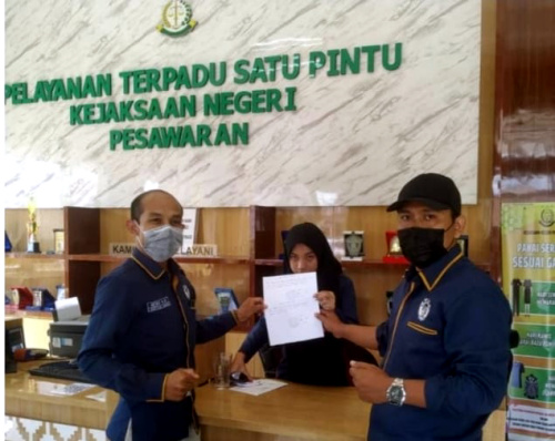 Awal Tahun 2024, DPP KAMPUD Laporkan Dugaan Korupsi Dinas Pendidikan Pesawaran Ke KEJARI