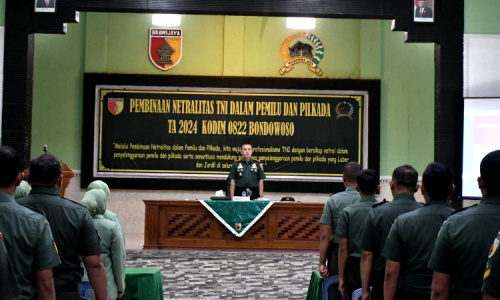 Dandim 0822 Bondowoso Tegaskan, Netralitas TNI Tidak Bisa Ditawar