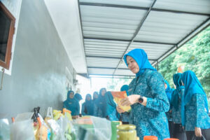 Lakukan Pembinaan UP2K, PJ Ketua TP PKK Batu Bara Apresiasi Kemasan UMKM Desa Bangun Sari