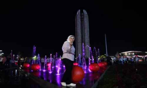 Alun-Alun Rakyat Puspa Wangi Di Resmikan Langsung Bupati Nina Agustina
