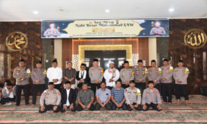 Polres Bondowoso Menggelar Isra Miraj dan Doa Bersama Untuk Pemilu 2024