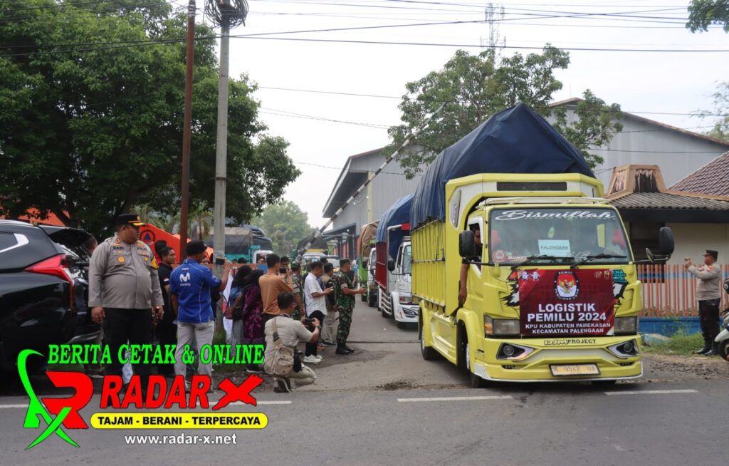 Kapolres Pamekasan Hadiri Pelepasan Pendistribusian Logistik Pemilu 2024