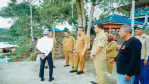 Pj. Bupati Nizhamul Tinjau Pembangunan Bumi Perkemahan di Danau Laut Tador