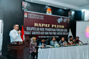 Hadiri Rapat Pleno Rekapitulasi Tingkat Kabupaten, Pj. Bupati Batu Bara Apresiasi KPU