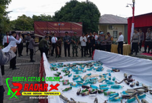Kapolres Sampang, Musnahkan Barang Bukti