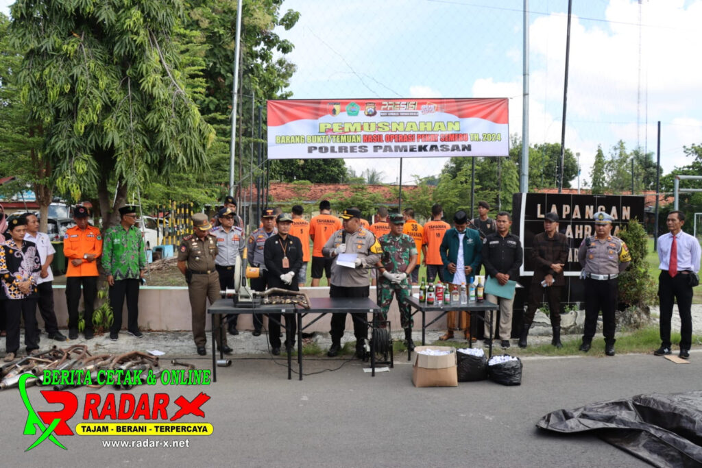Polres Pamekasan Gelar Konferensi Pers, Ungkap Kasus dan Ops Pekat Semeru 2024