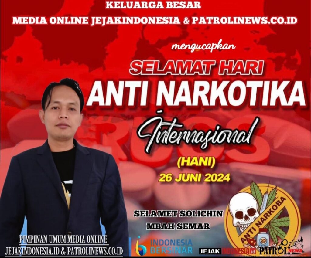 Hari Anti Narkotika Internasional (HANI) 2024, Mbah Semar sebut “NARKOBA MEMBUNUHMU”