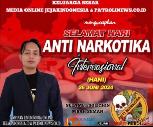 Hari Anti Narkotika Internasional (HANI) 2024, Mbah Semar sebut “NARKOBA MEMBUNUHMU”