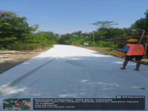 Pelaksanaan Rehabilitasi Jalan Rabat Beton Desa Dukuh Di Apresiasi Warga