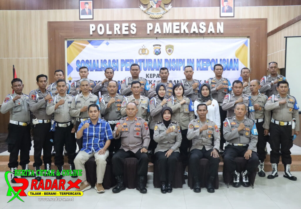 Cegah Terjadinya Pelanggaran Kode Etik, Polres Pamekasan Sosialisasi Peraturan Disiplin