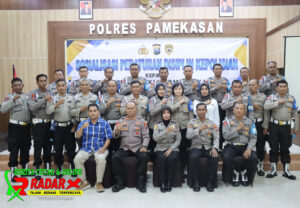 Cegah Terjadinya Pelanggaran Kode Etik, Polres Pamekasan Sosialisasi Peraturan Disiplin