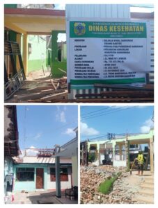 Pembongkaran Ruang Kantor Puskesmas Nangkaan Bondowoso Abaikan K3.