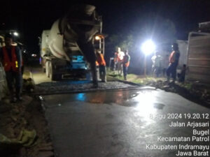 Warga Ucapkan Terima Kasih, Pembangunan Jalan Cor Beton Desa  Sukahaji Menuju Desa Arjasari  Oleh  Dinas Bina Marga PUPR