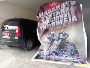 Plt Camat Ambulu Difitnah Bawa Banner Paslon Pilkada, Ternyata Ucapan HUT TNI