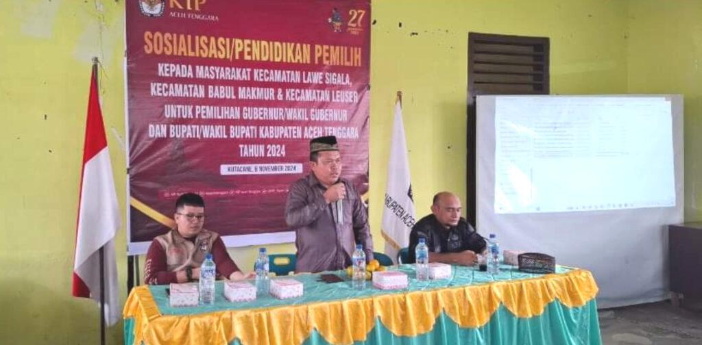 KIP Aceh Tenggara Gelar Sosialisasi Pendidikan Pemilih Kepada Masyarakat