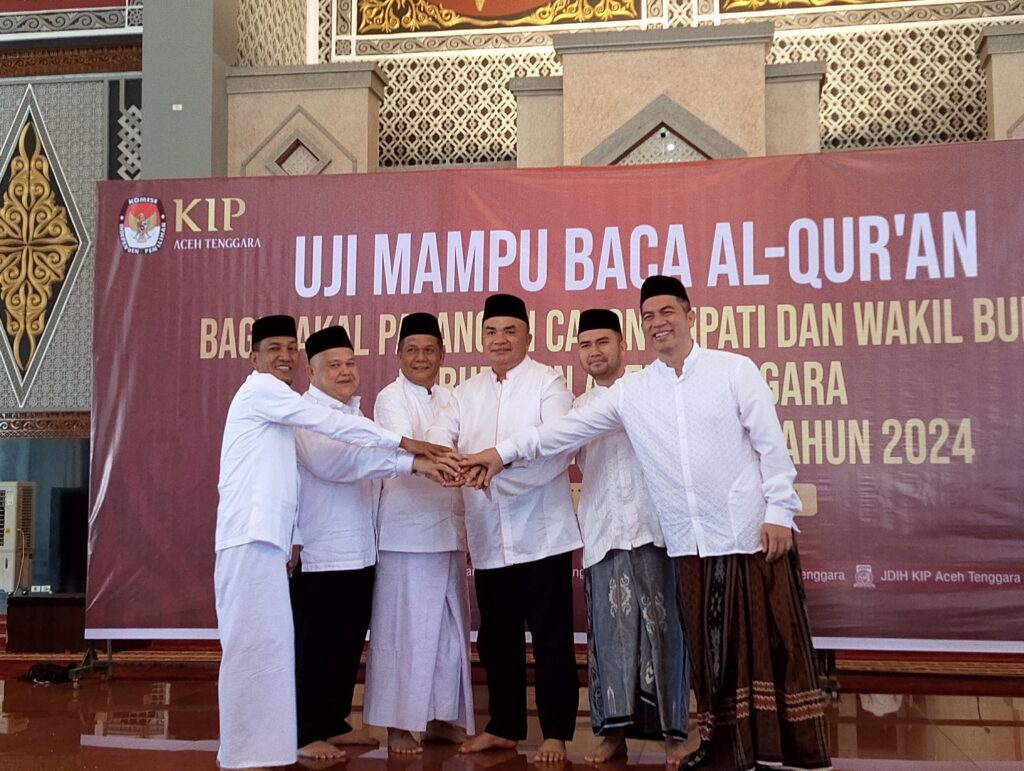 Tiga Paslon Bupati dan Wabup Agara Ikuti Tes Uji Mampu Baca Alquran