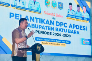 Pelantikan Pengurus APDESI Batu Bara 2024-2029 Dihadiri Pj. Bupati Heri Wahyudi