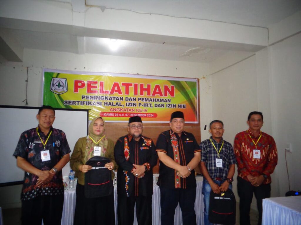 Diskop UKM Agara Beri Pelatihan Peningkatan Dan Pemahaman Sertifikasi Halal Bagi Pelaku UMKM