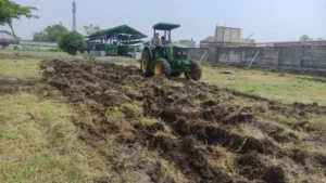Wujudkan Ketahanan Pangan Polresta Sidoarjo Buka Lahan Tidur Jadi Produktif