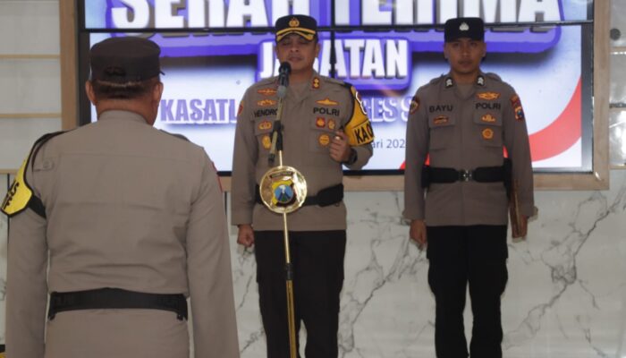 Serah Terima Jabatan Kasat Lantas, Dipimpin Langsung oleh Kapolres Sampang