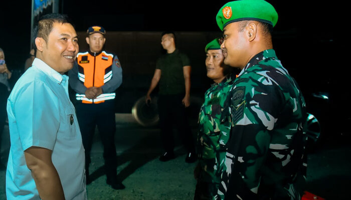 Pj. Bupati Heri Wahyudi Tinjau Pos Pam Nataru di Simpang Sei Suka