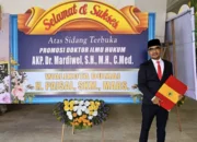 AKP Mardiwel Raih Gelar Doktor Ilmu Hukum Dengan Nilai Sangat Memuaskan