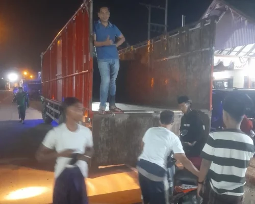 Polsek Tanjung Bumi Bangkalan Bubarkan Balap Liar, 3 Truck Sepeda Diamankan