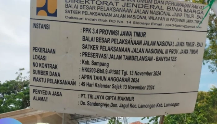 PT Tri Jaya Cipta Makmur Kerjakan Rigit Beton di Sampang Sudah Retak