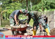 Kehadiran Sang Prajurit, Sang Pembangun TMMD di Bondowoso Sangat Membantu Masyarakat