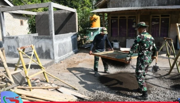 Target Sebelum Penutupan, Pembangunan Pos Kamling TMMD ke 123 di Bondowoso Dikebut