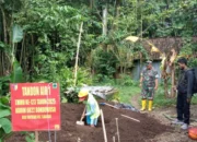 Satgas TMMD 123 Kodim 0822 Bondowoso Bangun Tandon Air di Desa Trotosari