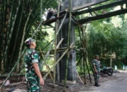 Kasdim 0822 Bondowoso Tinjau Progres Gapura TMMD ke-123 di Gunosari, Hampir Rampung