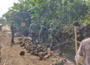 Jalan di Paving Satgas TMMD, Warga Desa Trotosari Bergembira Kegirangan Dan Lebih Nyaman Beraktivitas