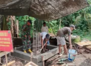 Progres Sasaran Fisik TMMD ke-123 Kodim 0822 Bondowoso Melalui Pembangunan Tandon Air 5.000 Liter di Desa Trotosari