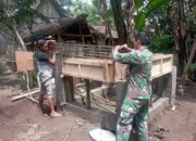 Satgas TMMD Kodim 0822 Bangun Pondasi Toren Air