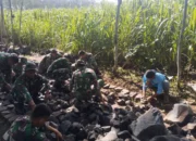 Hapus Kesan Dusun Terisolir, Satgas TMMD Ke-123 Bondowoso Buka Akses Jalan